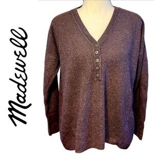Madewell 3/4 Button Down Long sleeve shirt